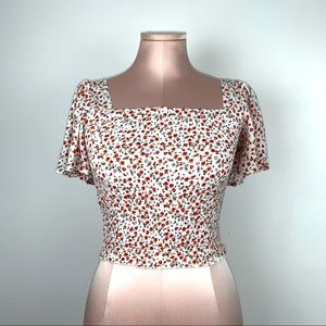 Cropped Floral Top